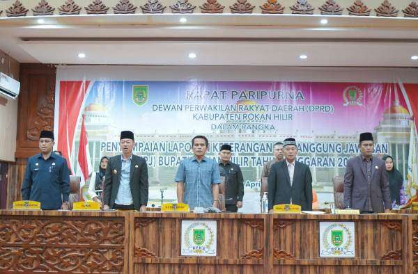 DPRD Gelar Paripurna LKPJ Bupati Rohil Tahun Anggaran 2022