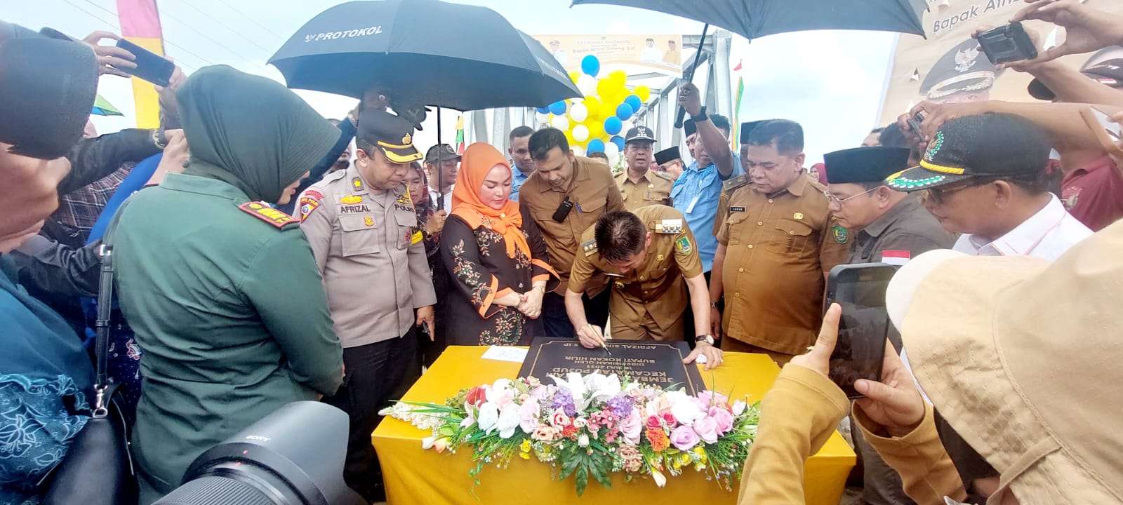 Peresmian Jembatan Air Hitam Kecamatan Pujud Article Media Pesisir News