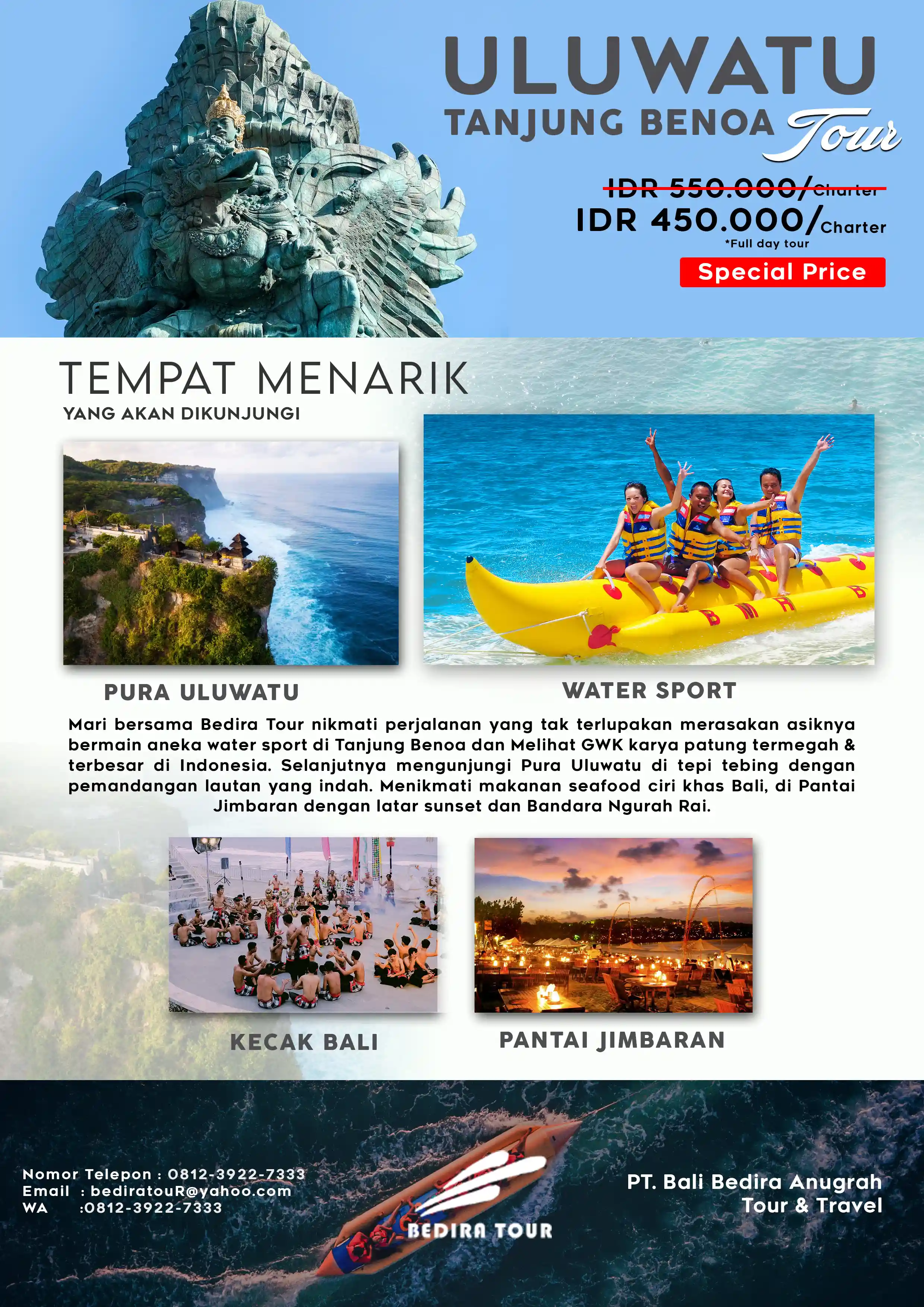 Uluwatu Tanjung benoa Tour