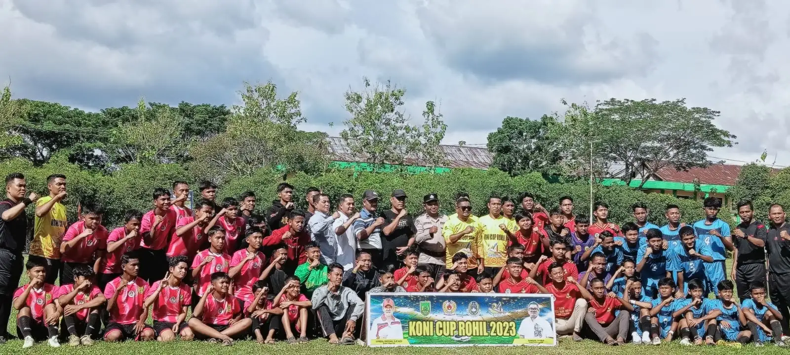 KONI Rohil Resmi Buka Open Turnamen Sepak Bola U-18 KONI Cup 2023
