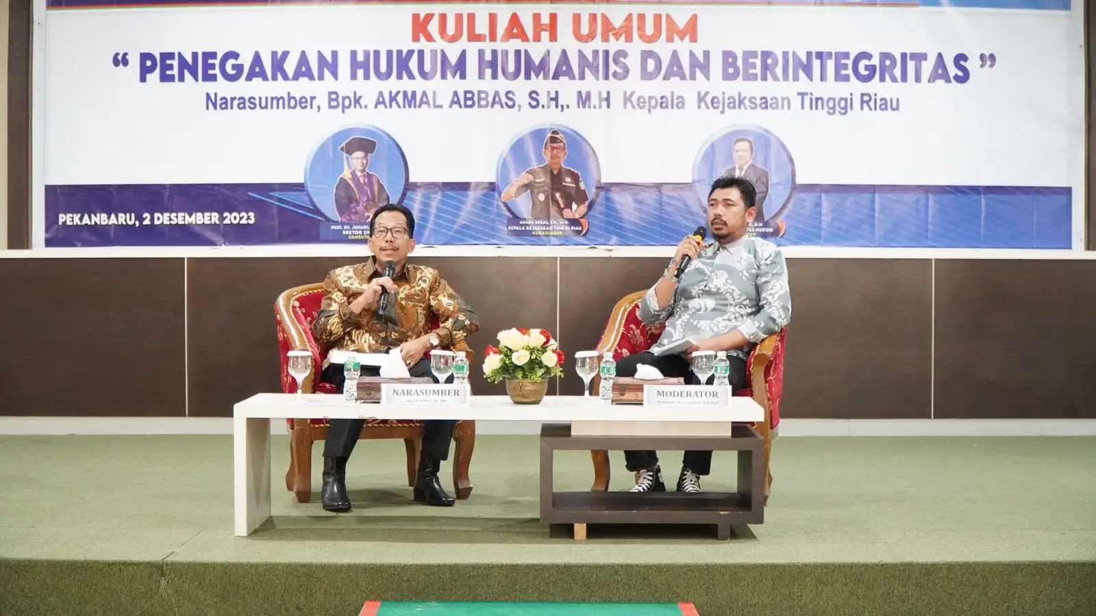 Kepala Kejaksaan Tinggi Riau Menjadi Narasumber dalam Kegiatan Kuliah Umum di Fakultas Hukum Universitas Lancang Kuning