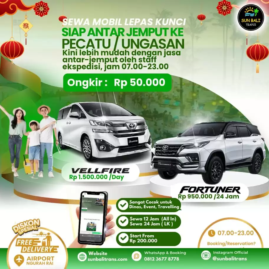 Sewa Mobil Manual & Matic Lepas Kunci Kuta Selatan Start Rp 200.000: Antar Jemput Ke Pecatu, Ungasan, Kutuh, Benoa, Tanjung Benoa, Jimbaran
