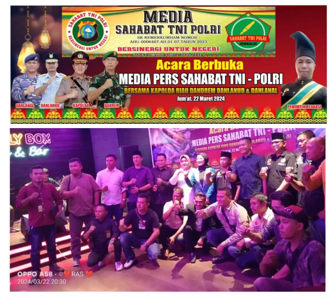 Pimpinan Redaksi Media Online STP Gelar Buka Puasa Bersama sembari Silaturahmi Bersama Pengurusnya dan Insan Pers Serta Instansi Pemerintah, TNI - Polri 