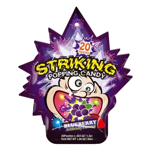 39259730##Striking Popping Candy Blueberry Flavor 30Gr