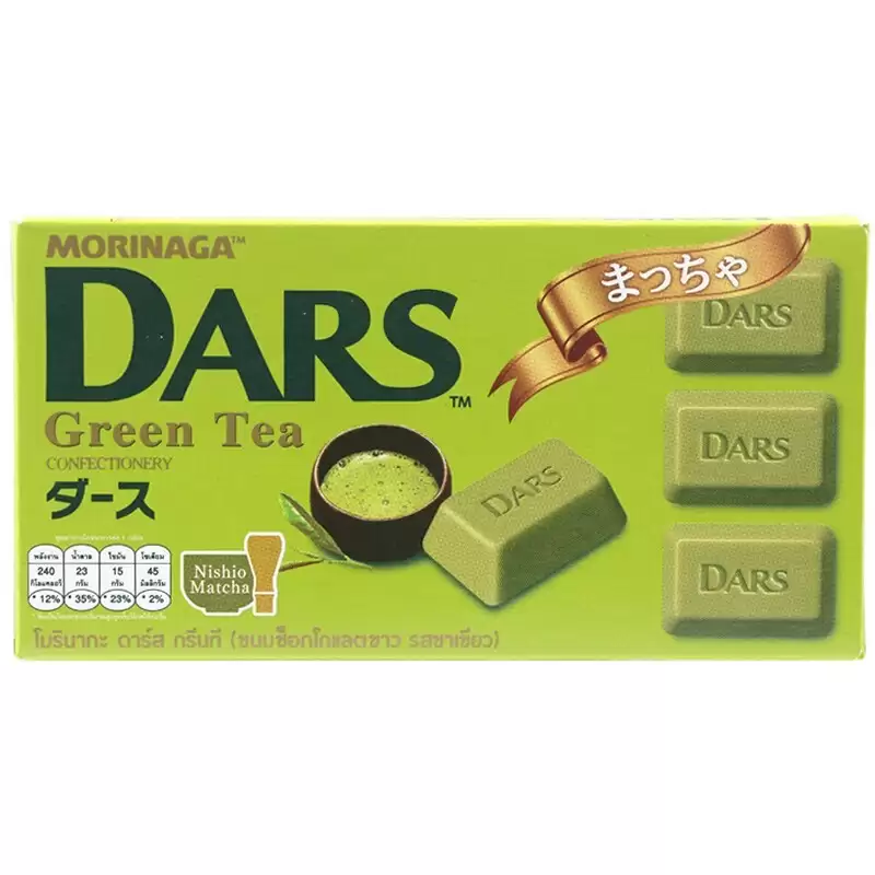 39258947##Morinaga Dars Grean Tea Chocolate 42Gr