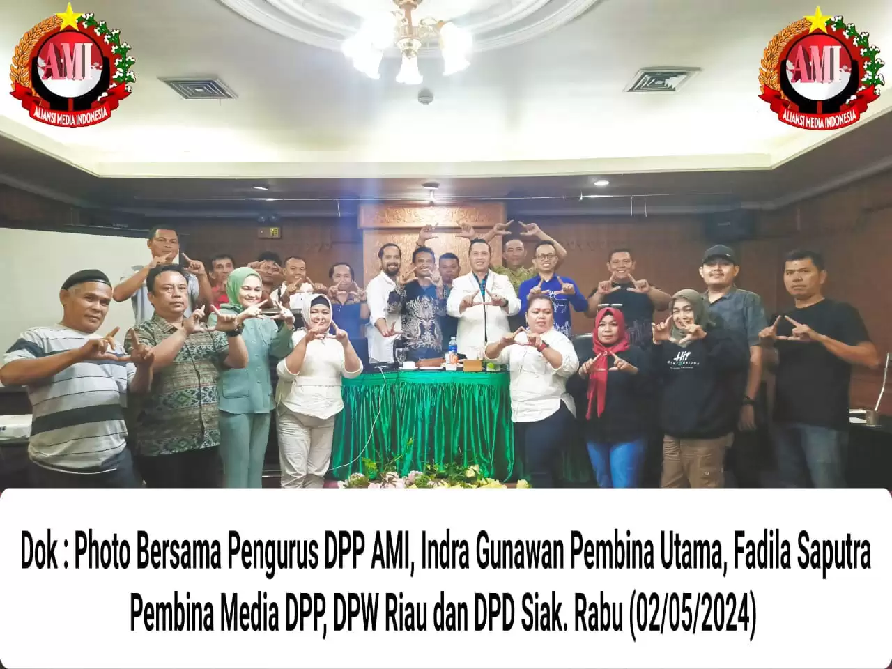 Ismail Sarlata Ketua Umum AMI, Tunjuk Alex Cowboy dan Idham Syarif Sebagai Ketua Panitia dan Penanggungjawab Pelaksanaan Pengukuhan dan Pelantikan