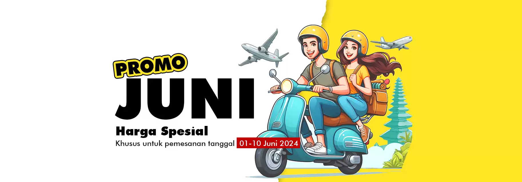Promo Sewa Motor Bali di Sukses Scooter Bulan Juni 2024