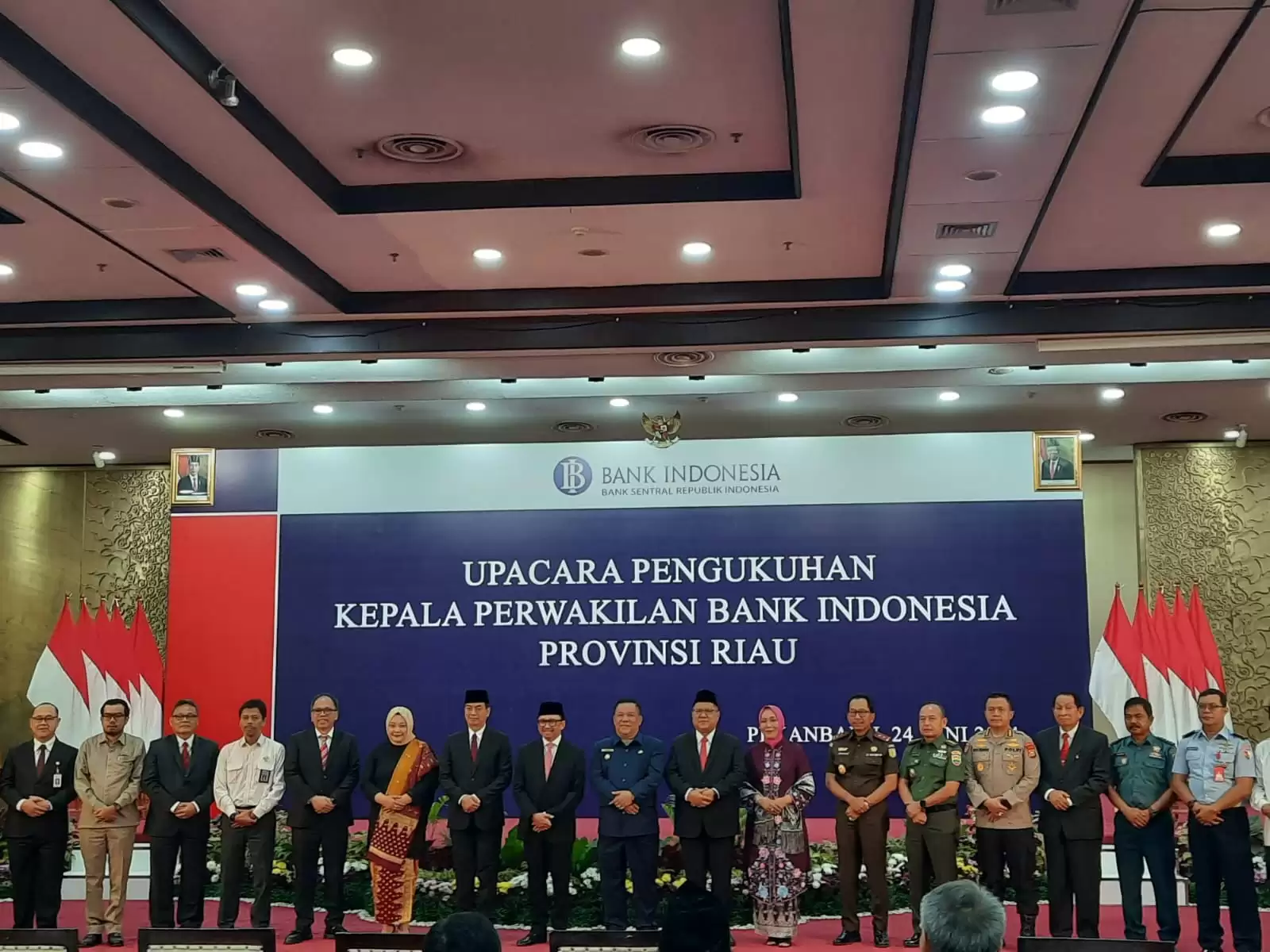 Kajati Riau Hadiri Upacara Pengukuhan Kepala Perwakilan Bank Indonesia Provinsi Riau