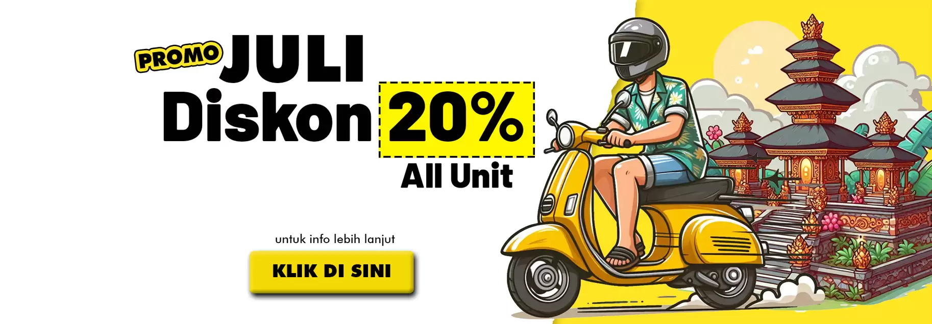 Promo Sewa Motor di Bali Bulan Juli 2024