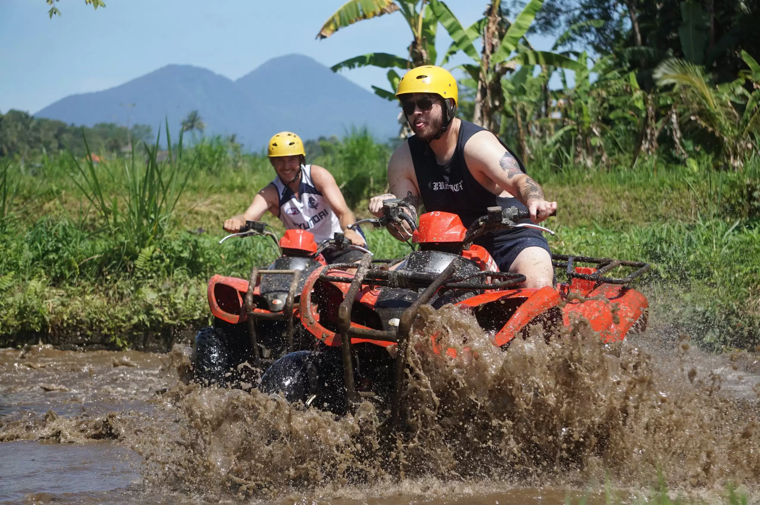 Bali Quad Bike Through Gorilla Cave And Waterfall