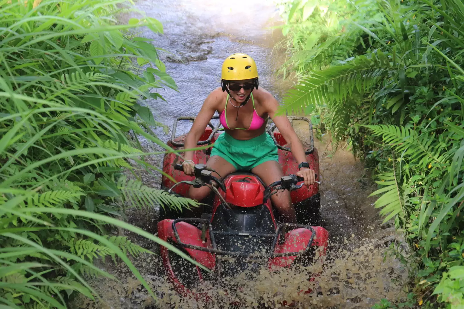 Bali Quad Bike Through Gorilla Cave And Waterfall