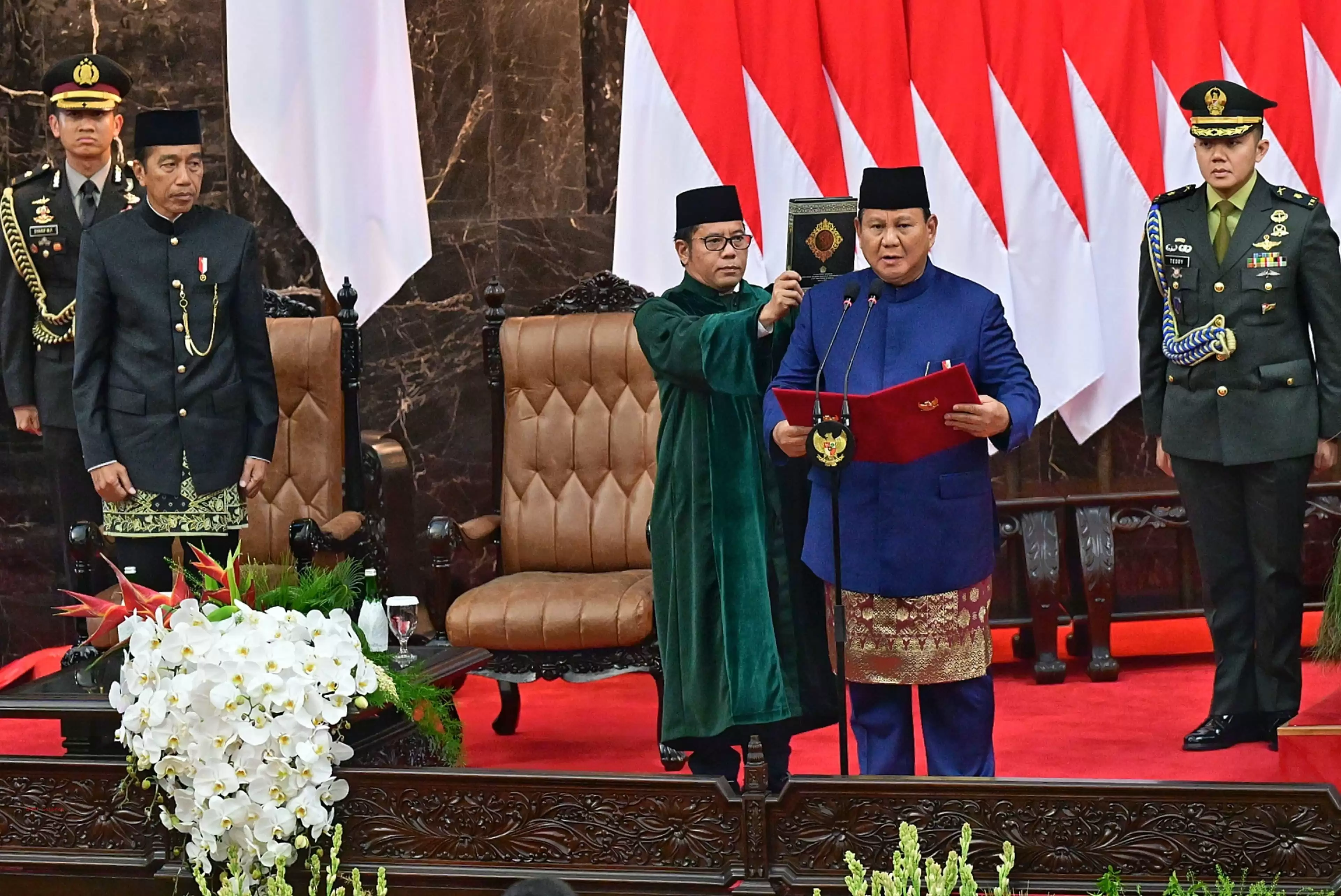 Prabowo Subianto Dilantik Jadi Presiden Indonesia Bersama Wakilnya Gibran Rakabuming Raka