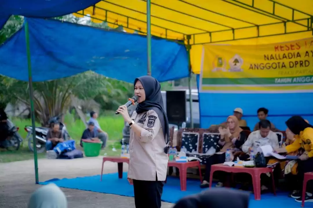 Nalladia Ayu Rokan DPRD Riau Gelar Reses di Sintong Bakti Sambut Aspirasi Masyarakat