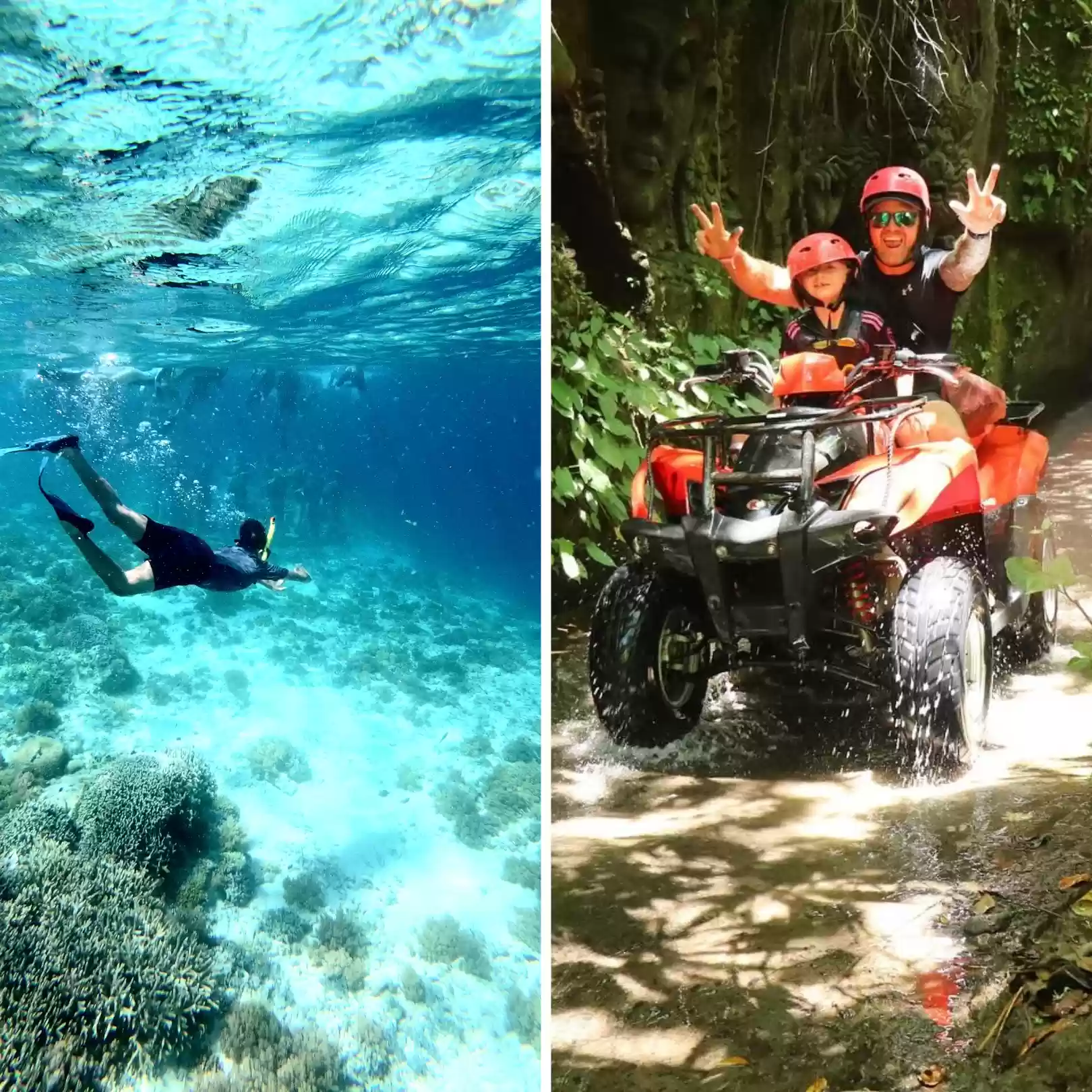 Quad Biking Ubud Adventure and Blue Lagoon Snorkeling
