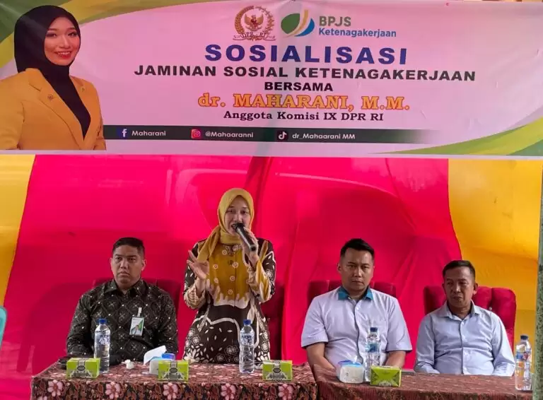 Anggota Komisi IX DPR RI dr. Maharani, MM Gelar Sosialisasi Jaminan Sosial Ketenagakerjaan di Sintong