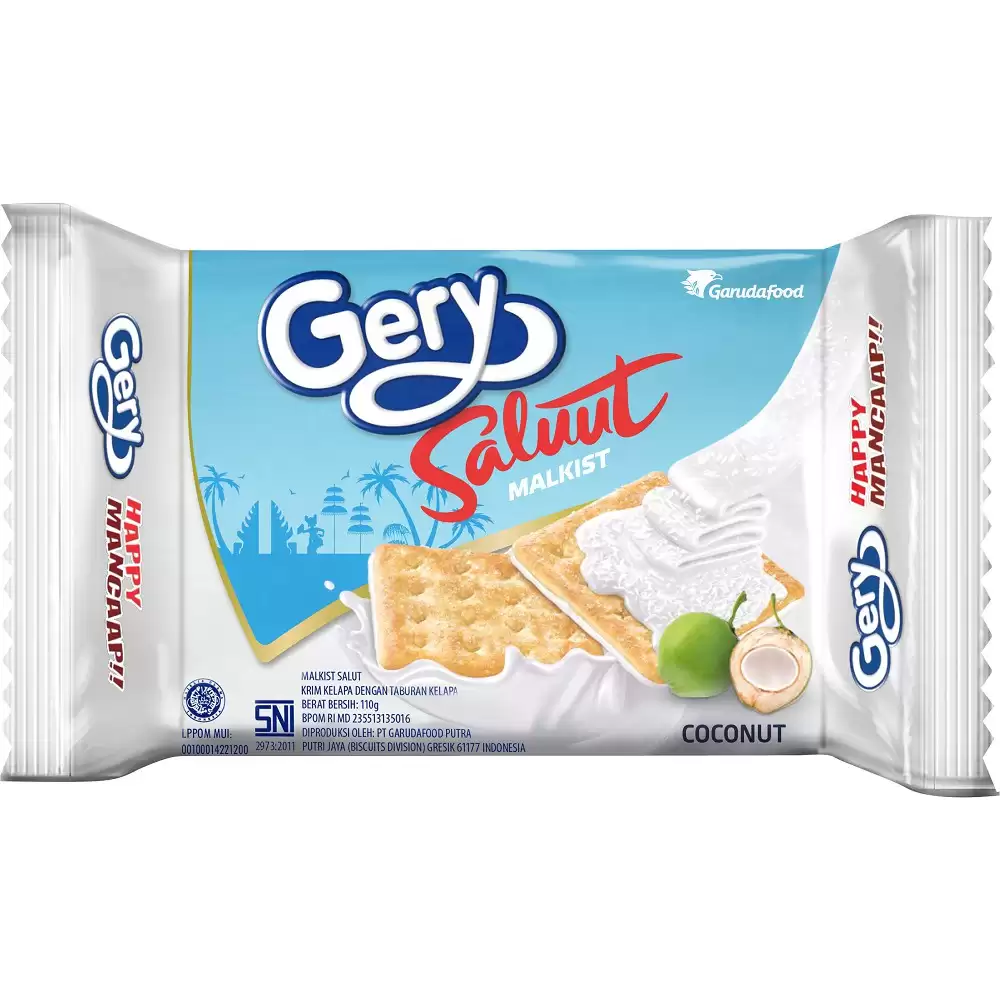 39227041##Gery Malkist Coconut 100Gr