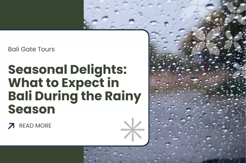 Seasonal Delights: What to Expect in Bali During the Rainy Season