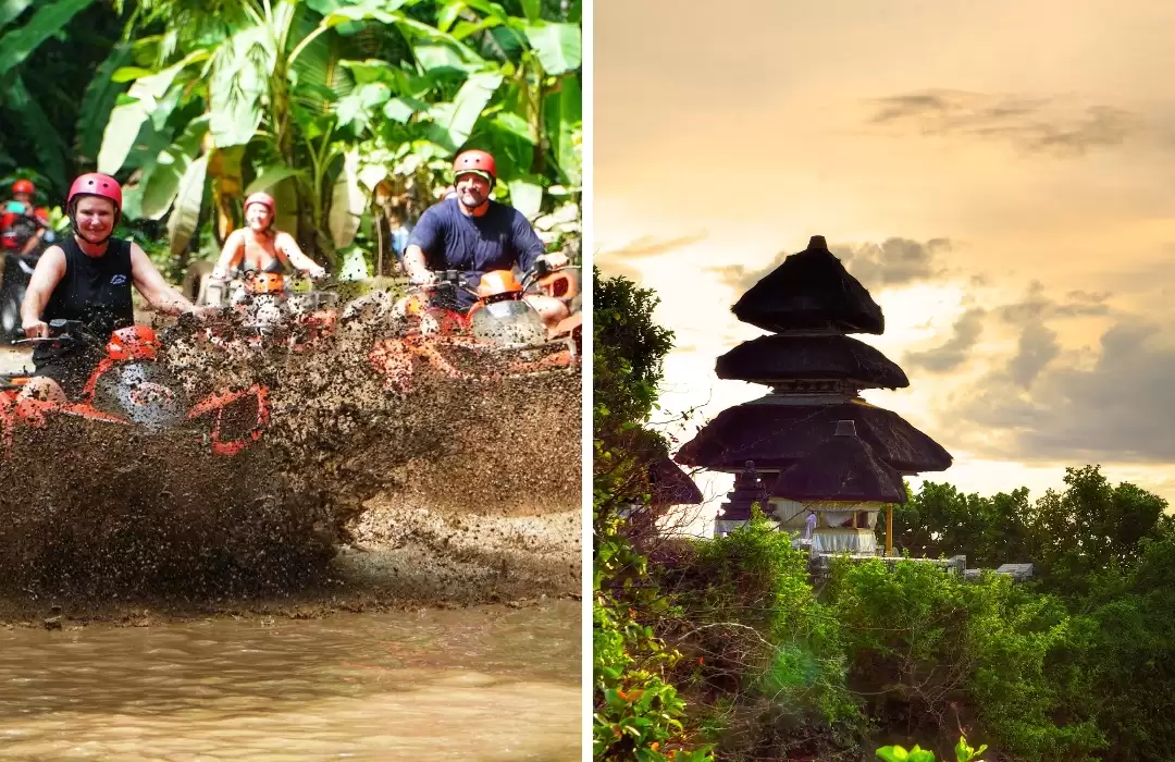 Bali Quad Bike Ubud and Uluwatu Sunset Tour