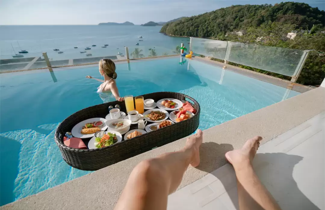 The Floating Breakfast at a Luxury Villa