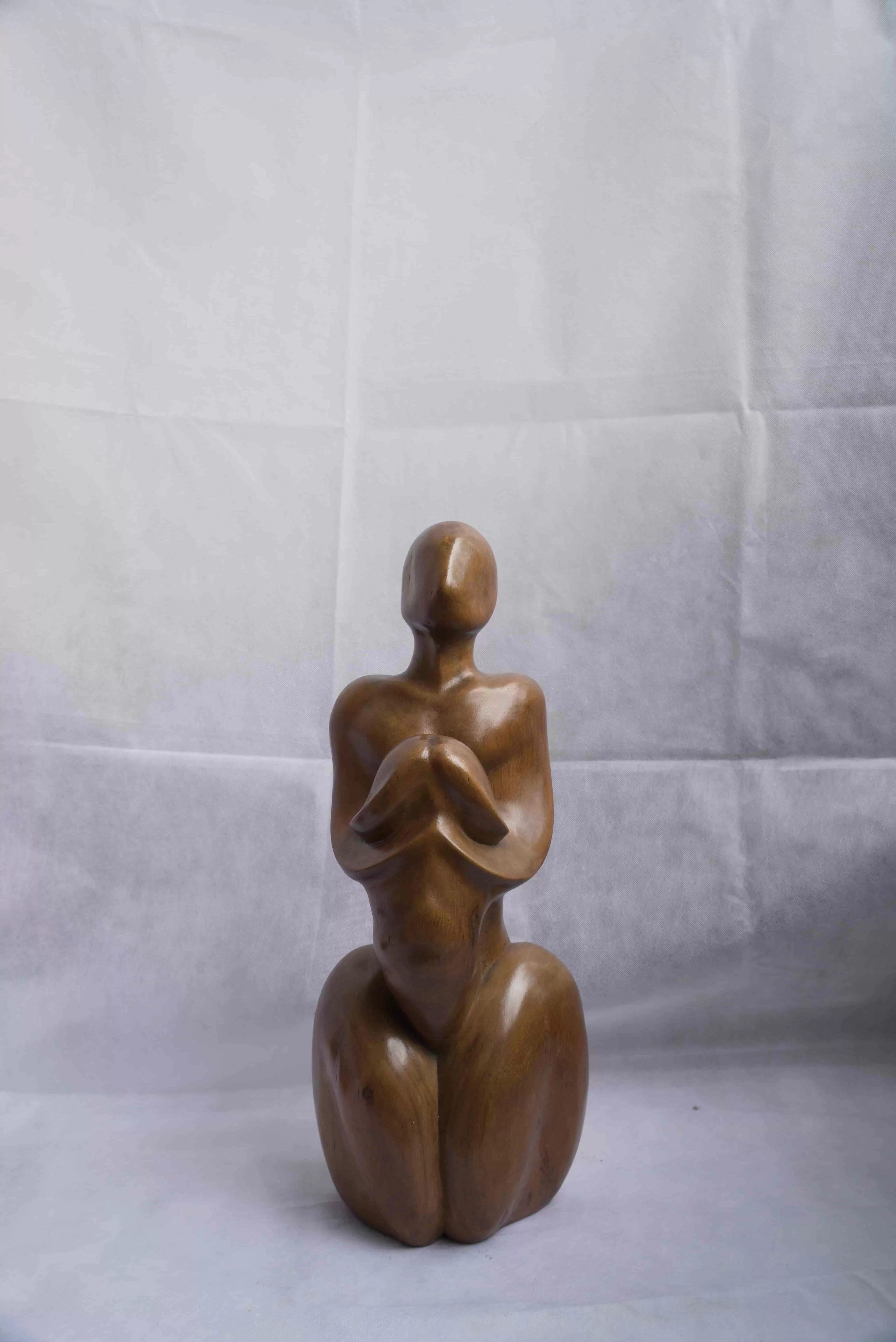 Bali Wooden Meditation Sculpture2