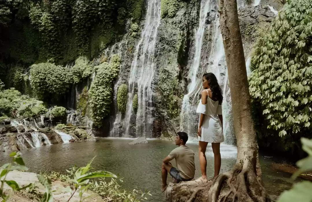 wim in the Secret Waterfalls of North Bali