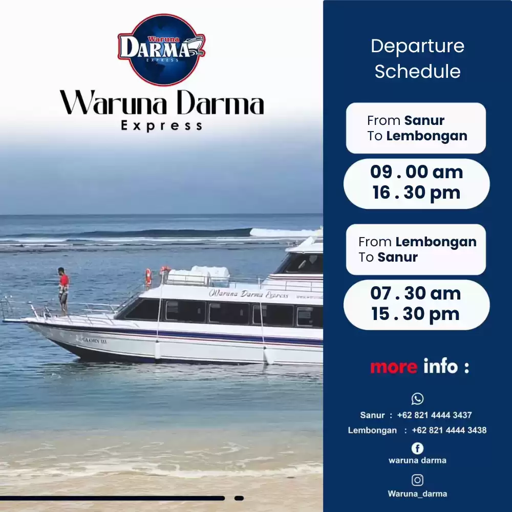 Waruna Darma Express Best Fast Cruise From Sanur To Nusa Penida