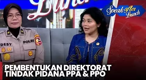 Direktur WCR Indonesia menjadi Bintang Tamu dalam Program Speak After Lunch di INews TV tentang Pembentukan Direktorat Tindak Pidana PPA & PPO