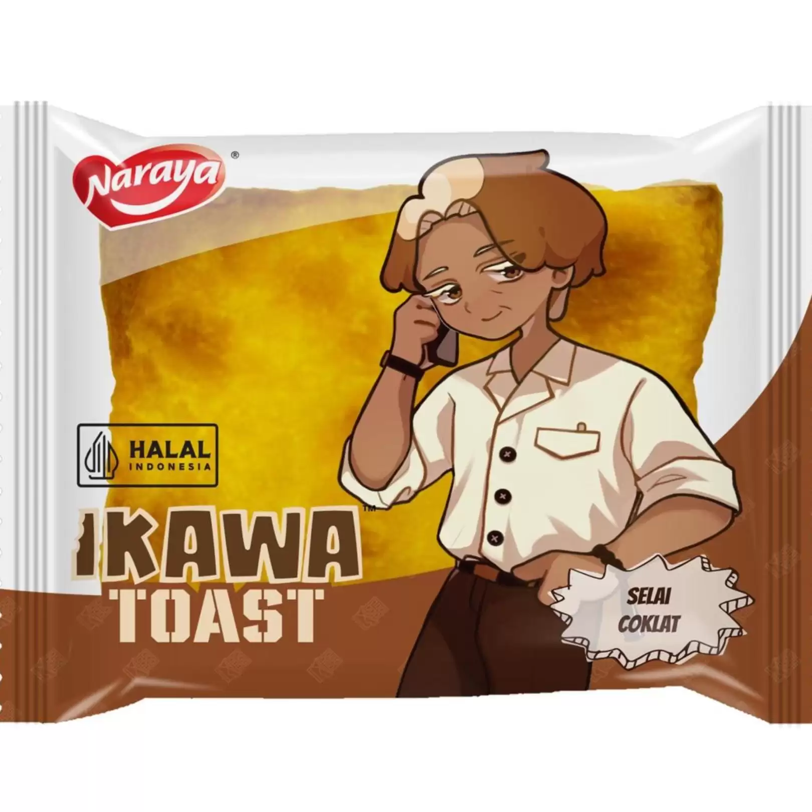 39275112##Naraya Ikawa Toast 60G*40S Selai Coklat