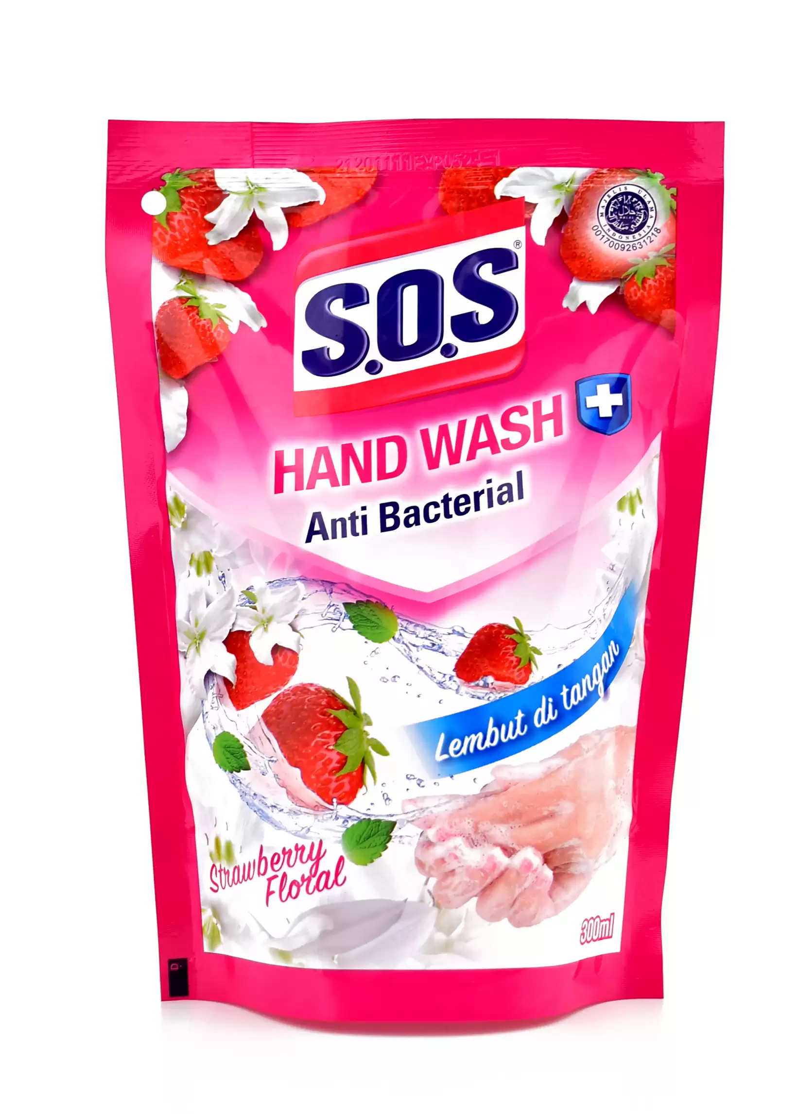 39233968##Sos H Soap Strawbery Rf300Ml
