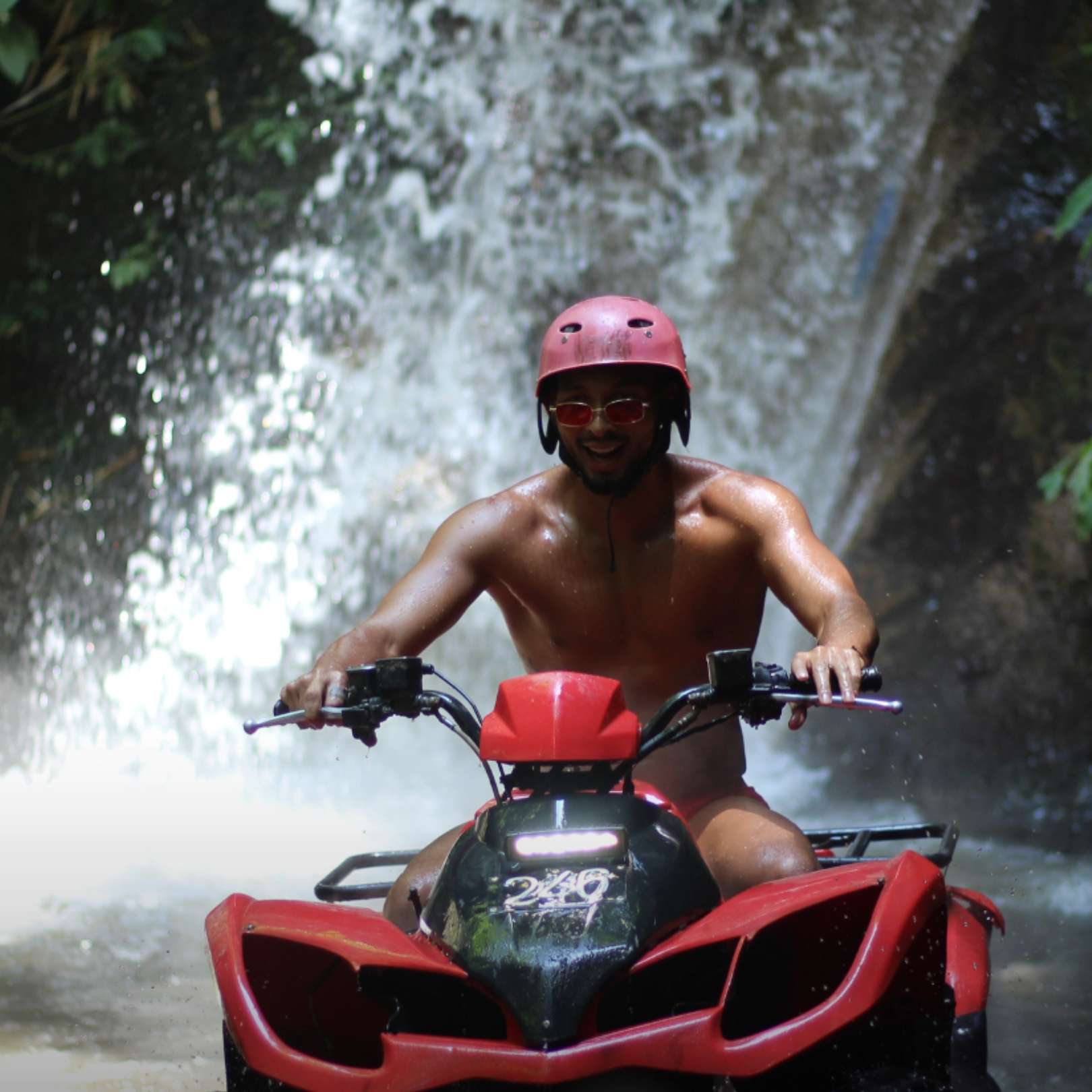 Bali ATV Waterfall & Tunnels + Ubud White Water Rafting
