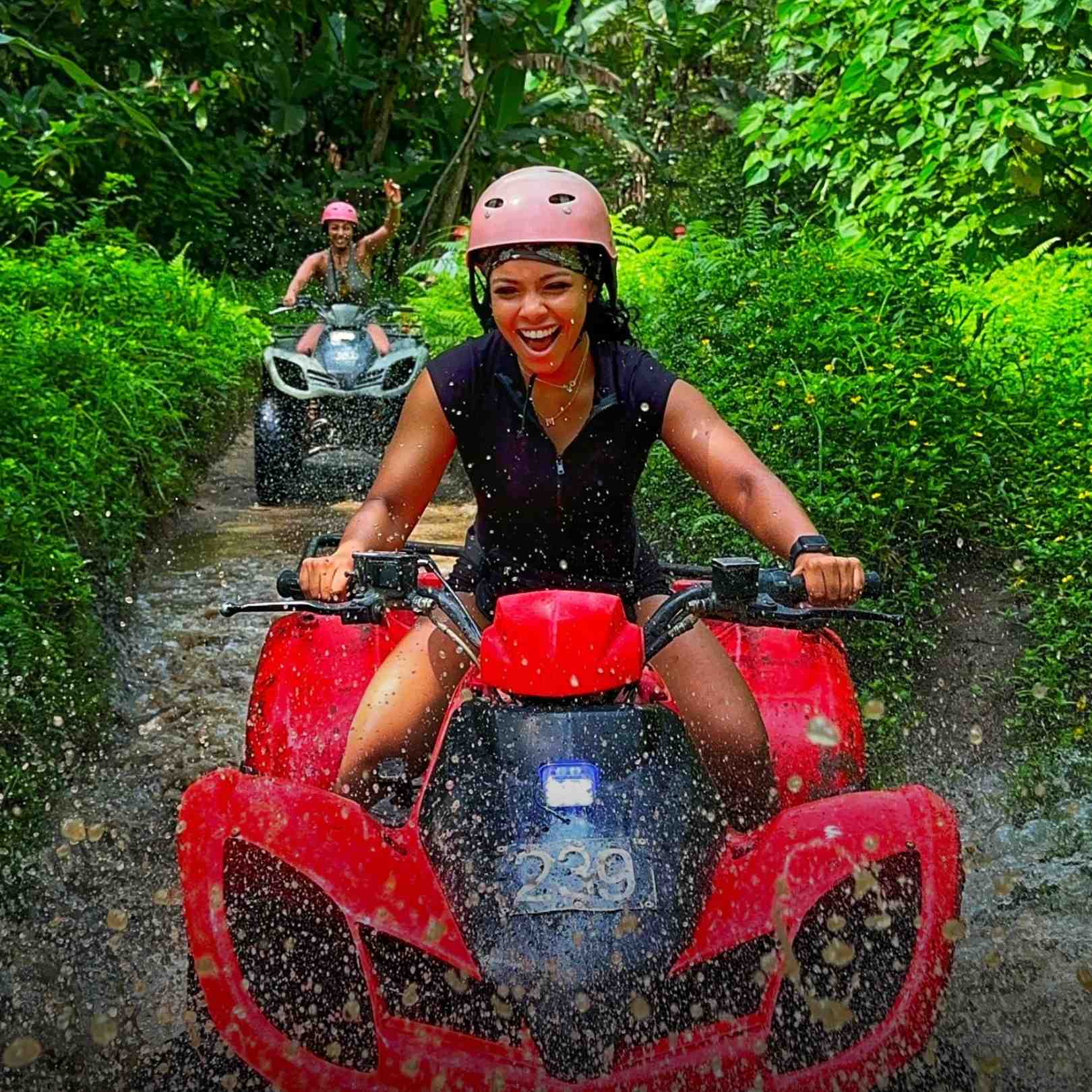 Bali ATV Waterfall & Tunnels + Ubud White Water Rafting