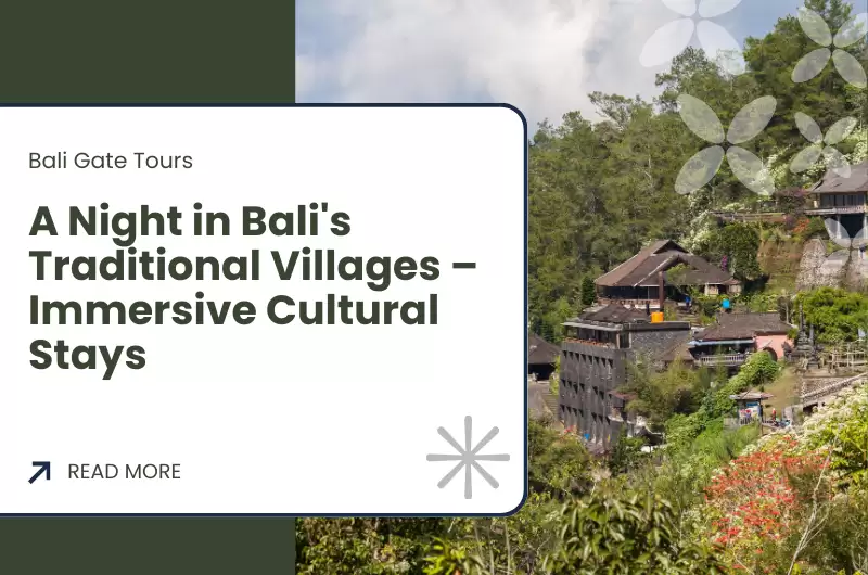  A Night in Bali's Traditional Villages – Immersive Cultural Stays