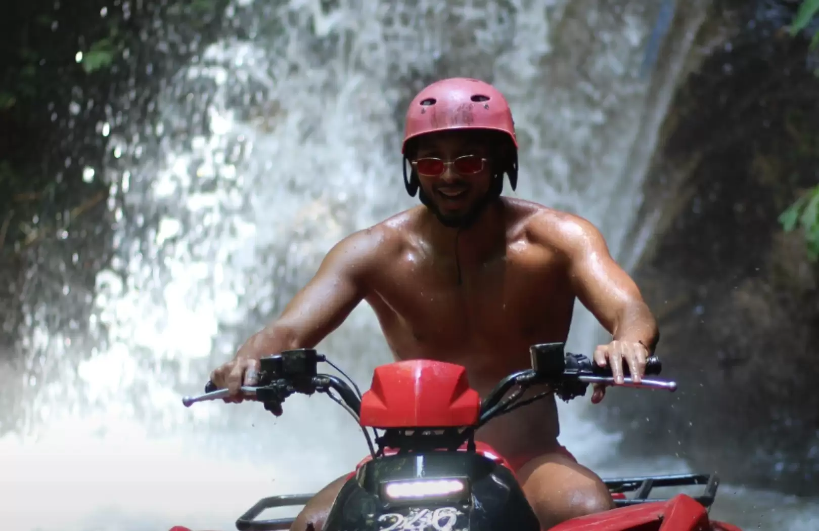 Quad Bike ATV Tunnel & Big  Waterfalls