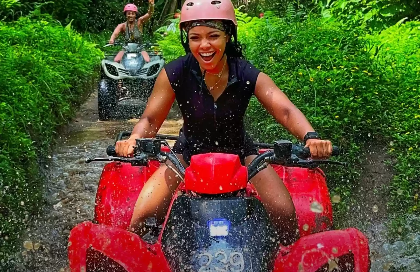 Quad Bike ATV Tunnel & Big  Waterfalls
