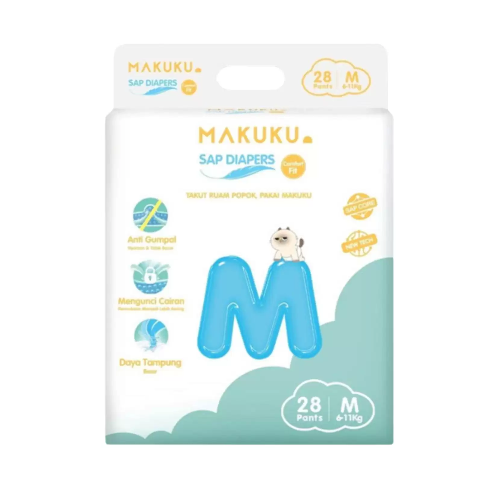 39247129##Makuku Air Diapers Comfort Fit Pants M28
