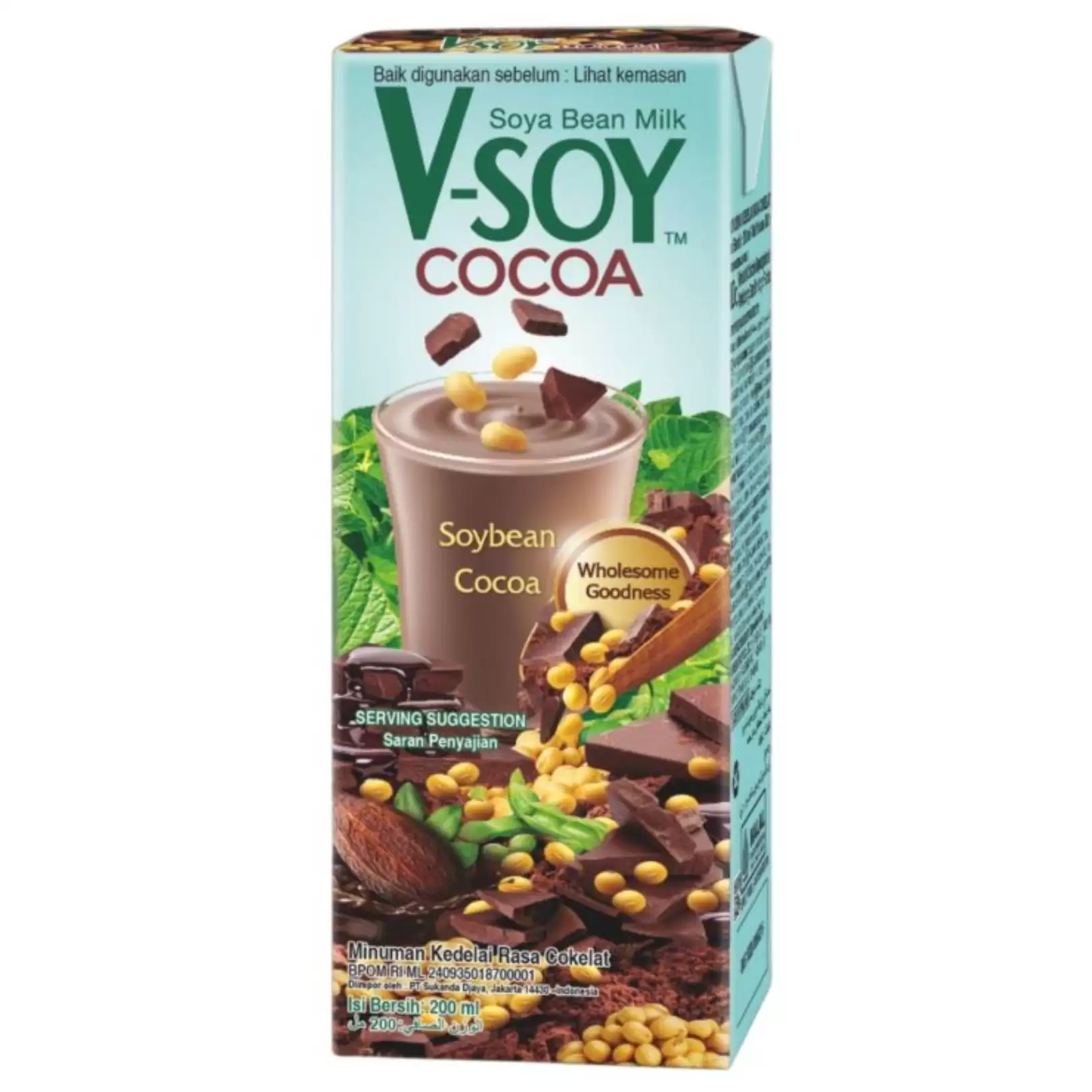 39275089##V-Soy Soymilk Cocoa Uht 200 Ml