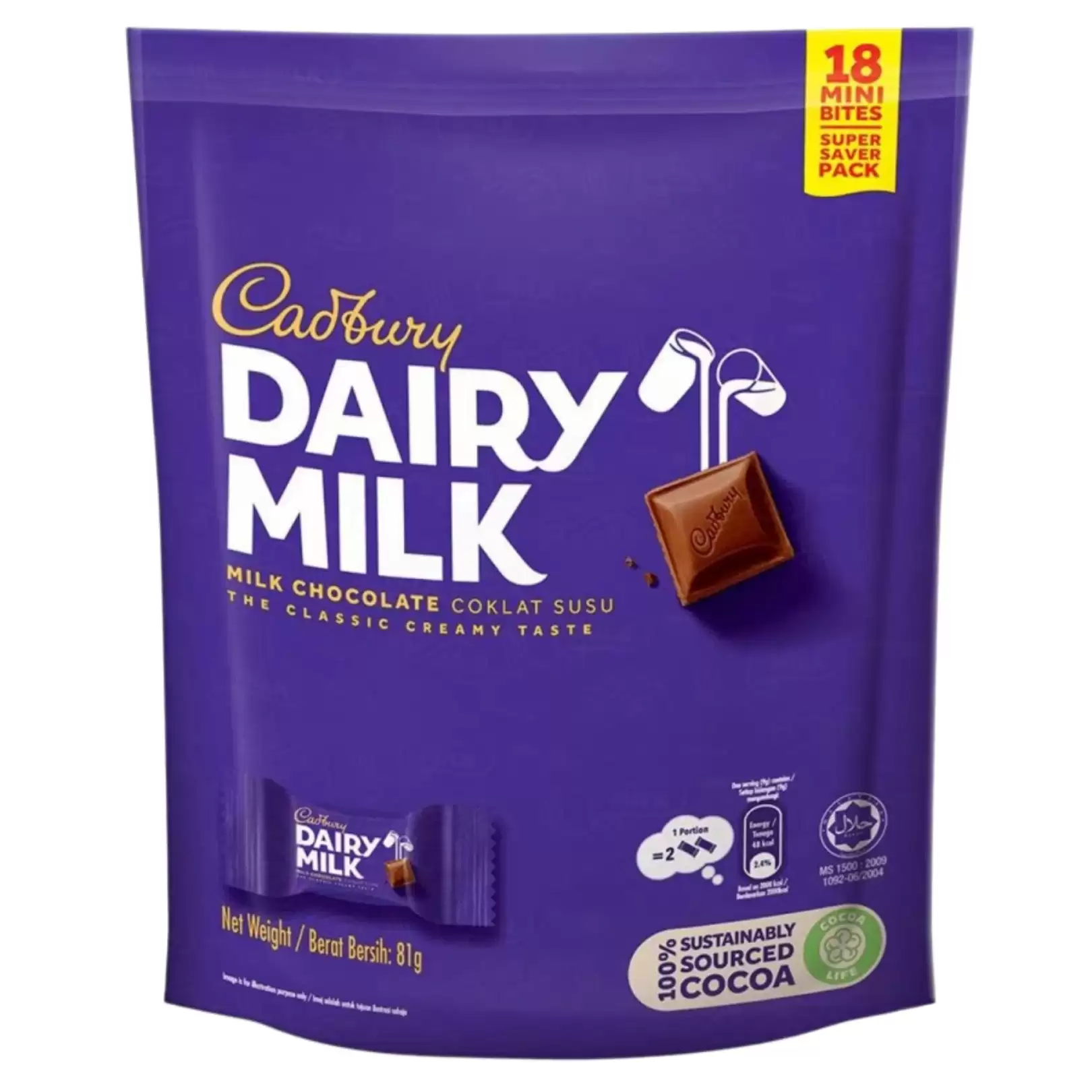 39258747##Cadbury Dairy Milk Neaps Doybag 819