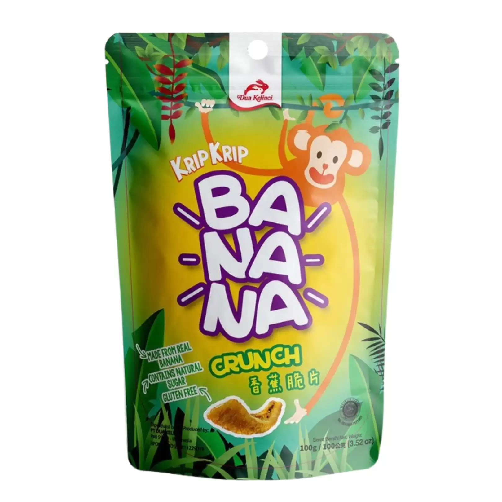 39230534##Dua Kelinci Krip Krip Banana 100Gr*24
