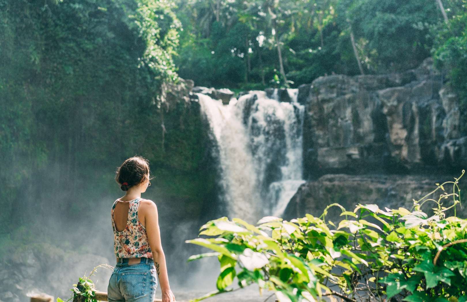 Snorkeling with Waterfall