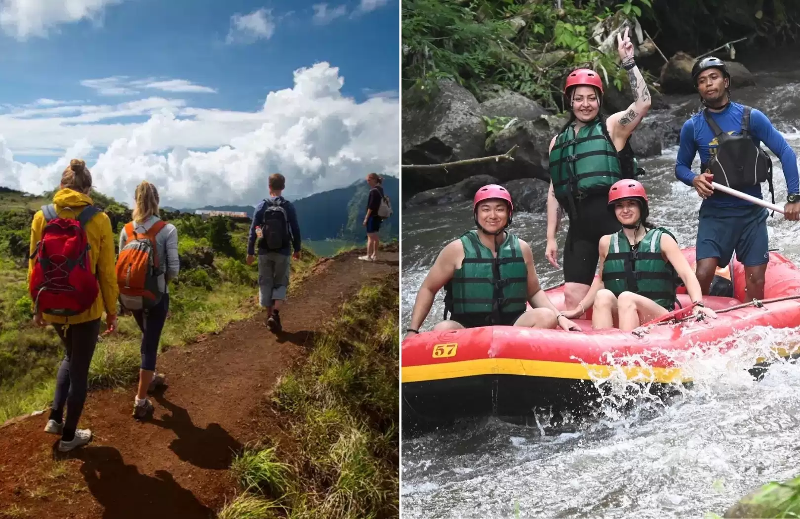 Mount Batur Sunrise Trek & Bali White Water Rafting Tour