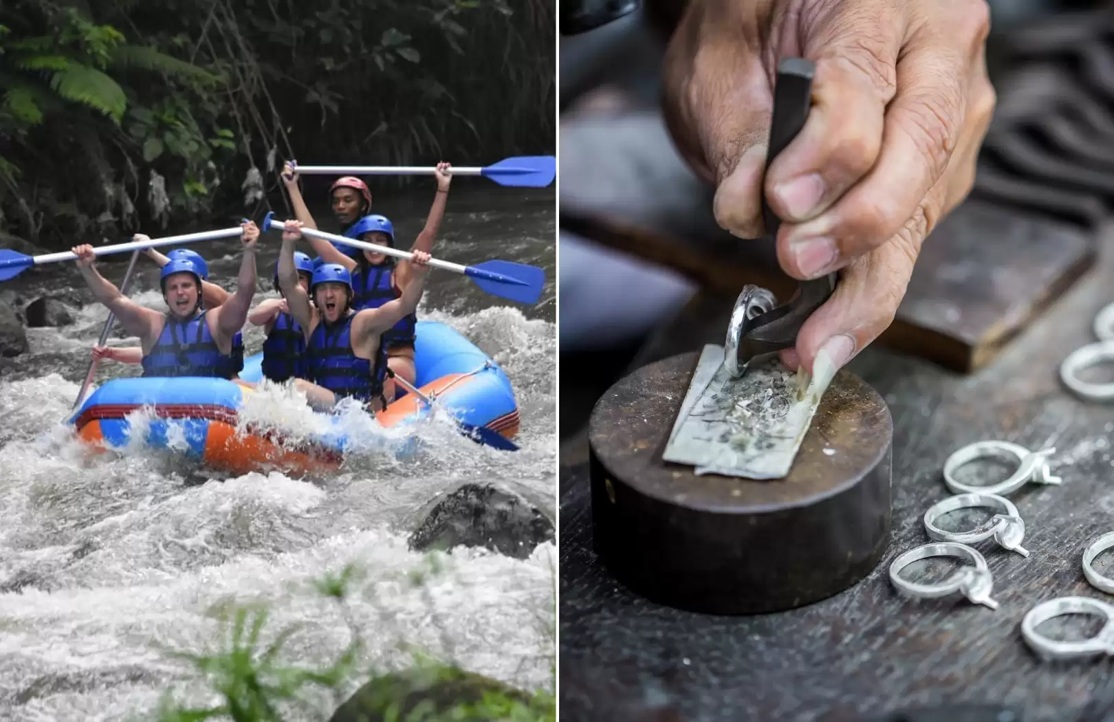 Bali White Water Rafting & Ubud Art Village Cultural Tour