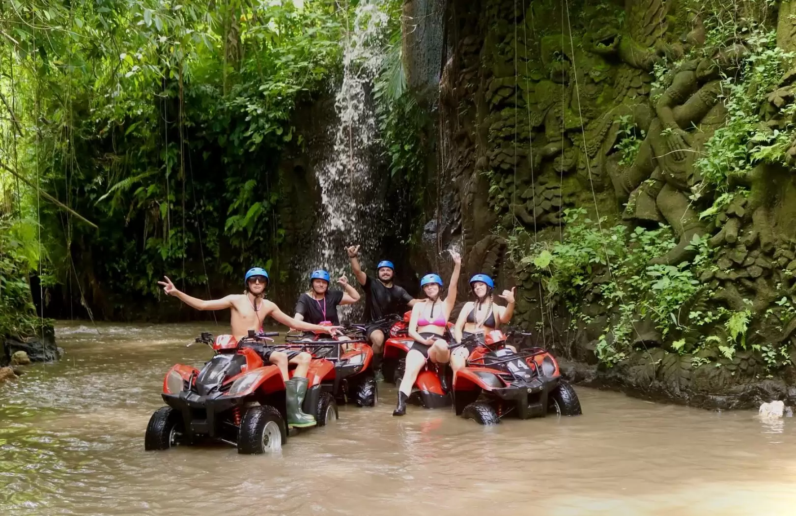 Bali White Water Rafting with No Stairs & Bali Quad Bike Adventure