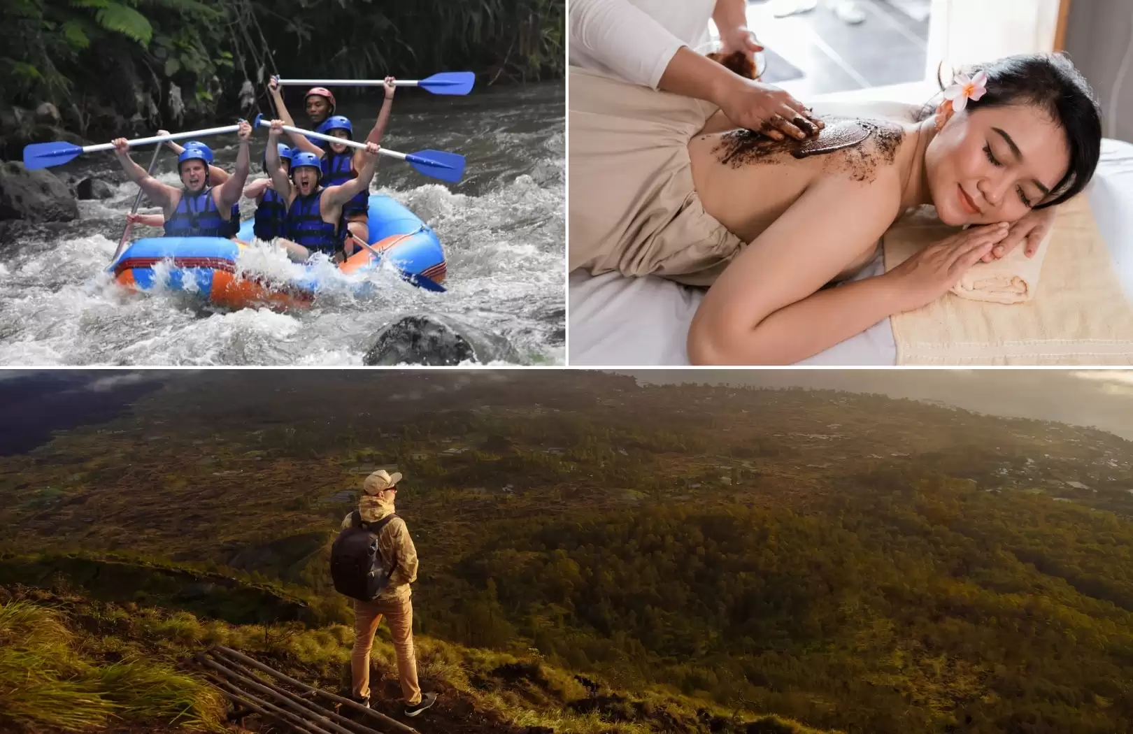 Bali White Water Rafting with No Stairs - Volcano Sunrise Trekking & Spa Package Tour