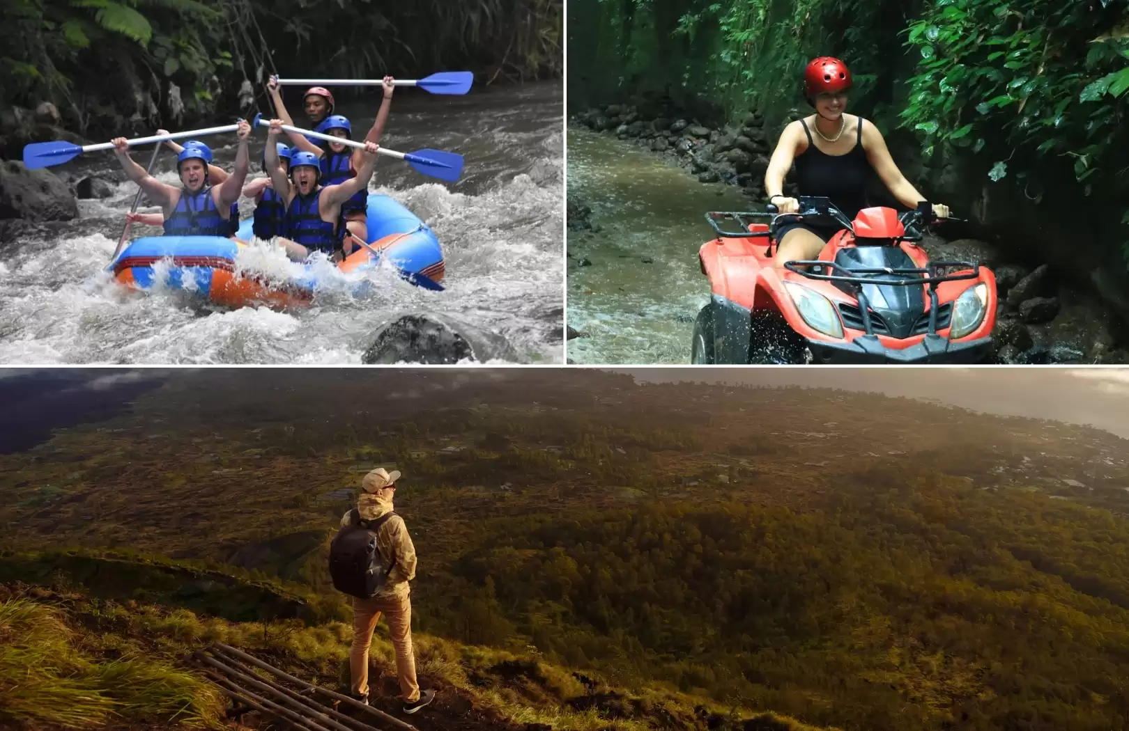 Bali White Water Rafting with No Stairs - Volcano Sunrise Trekking & Bali Quad Bike Tour