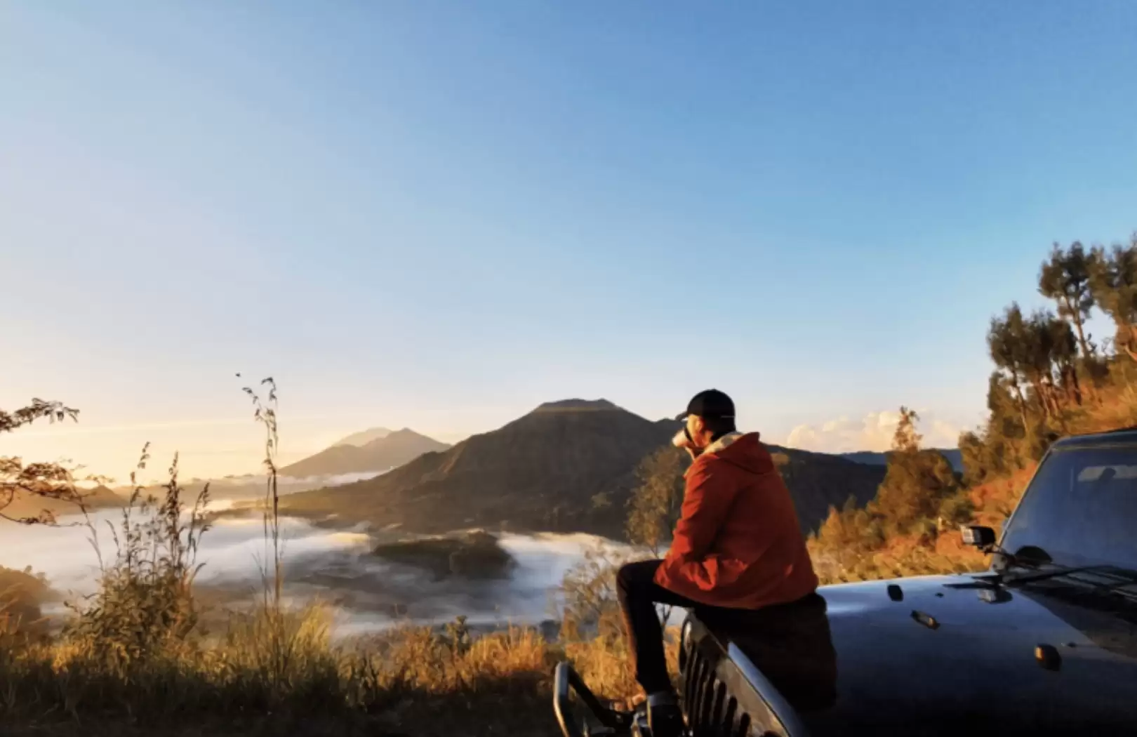 Bali White Water Rafting with No Stairs & Volcano Sunrise Jeep Tour
