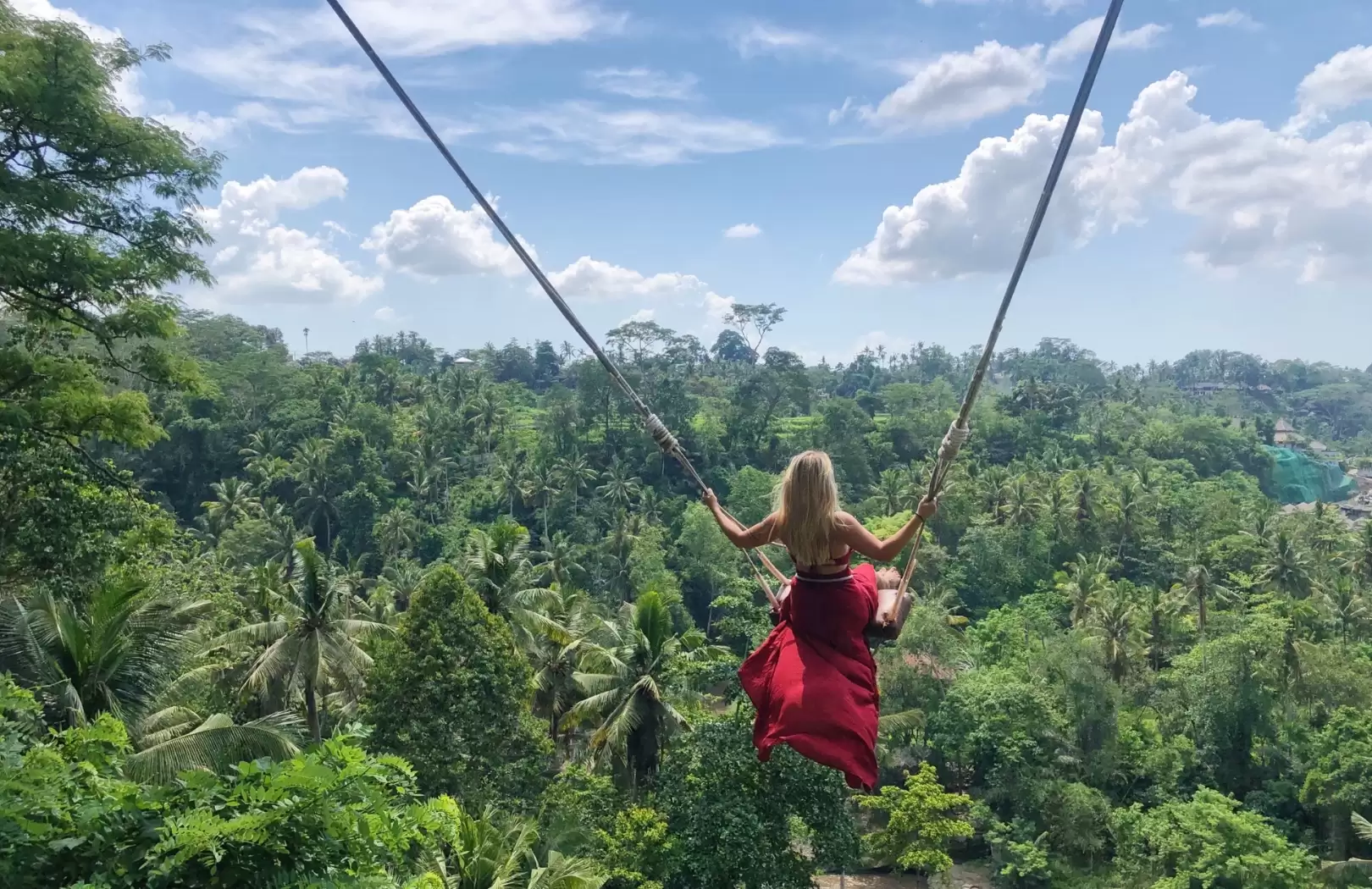Ubud Jungle Swing and Ayung River White Water Rafting Tour