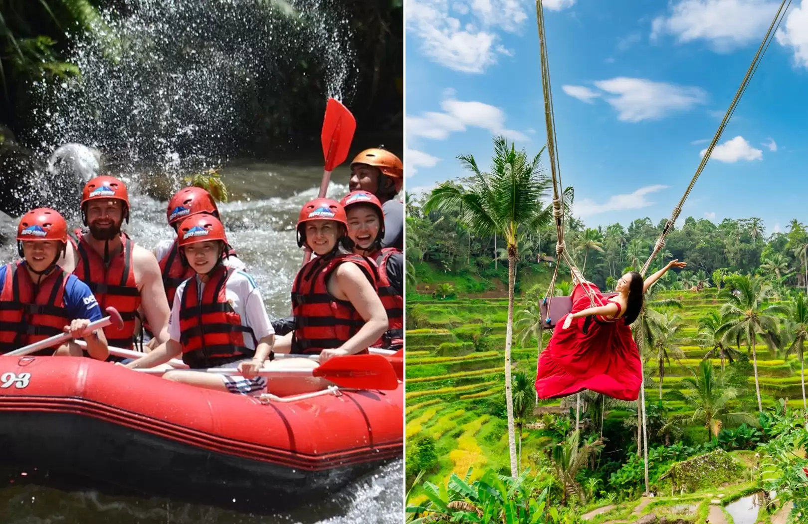 Ayung River Rafting and Instagrammable Jungle Swings Tour in Ubud