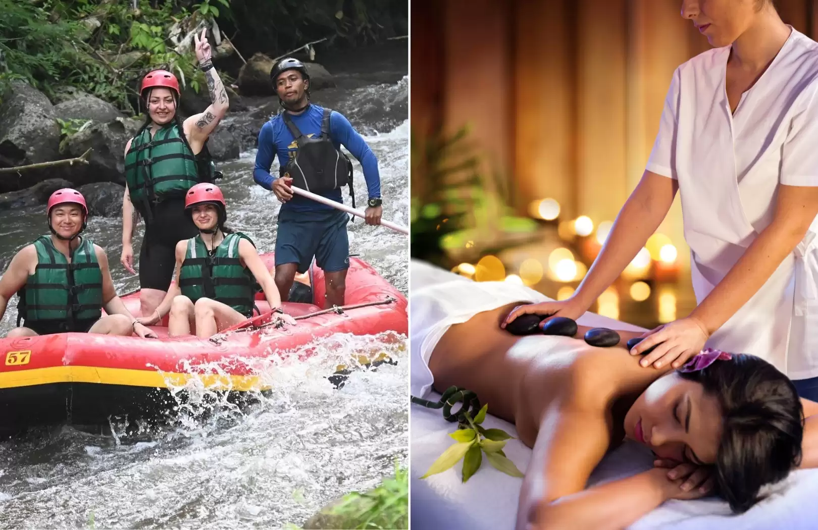 Ayung River White Water Rafting and Balinese Spa Experience in Ubud