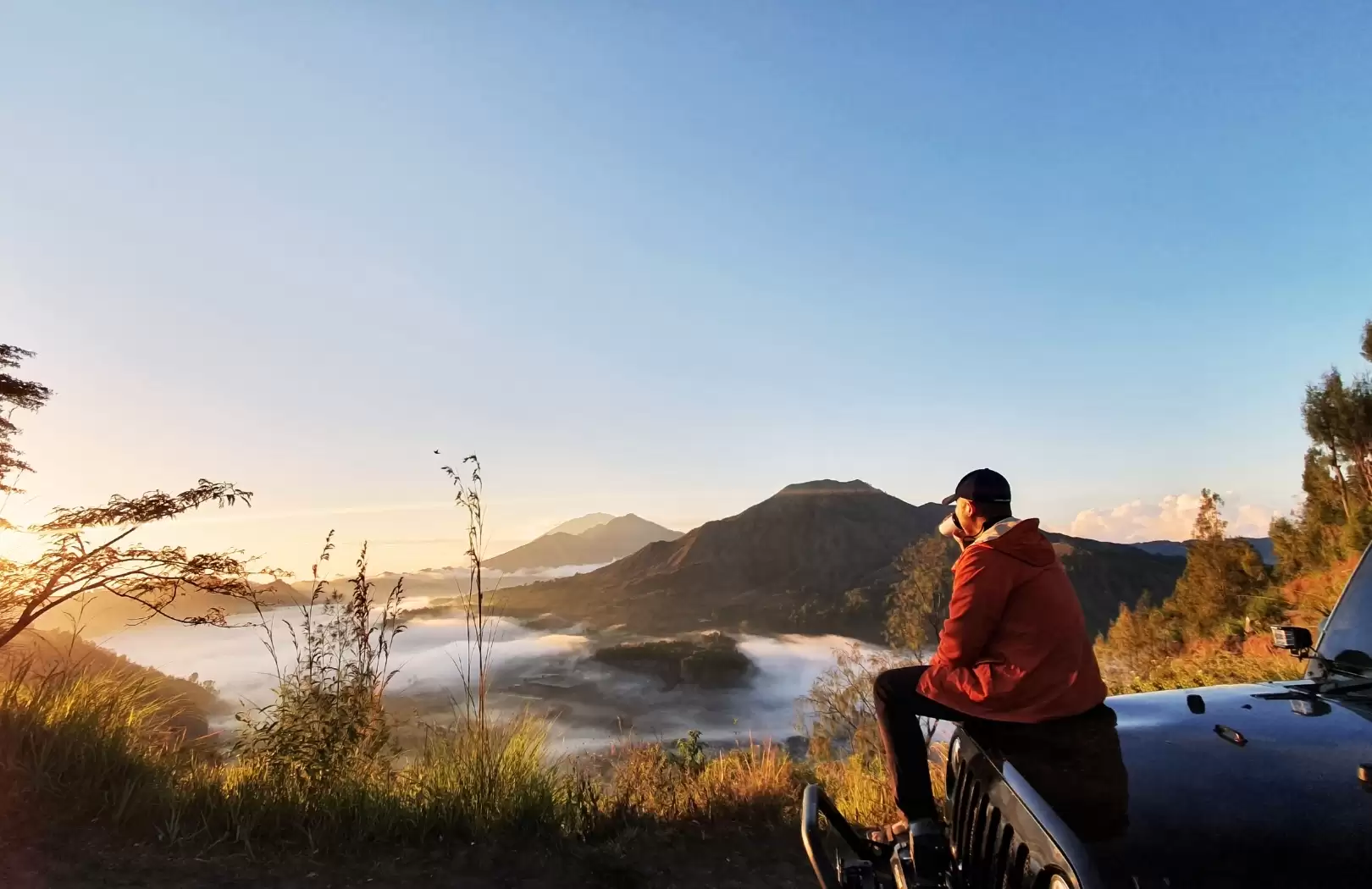Mount Batur Sunrise Jeep and Ayung River Rafting Adventure in Ubud
