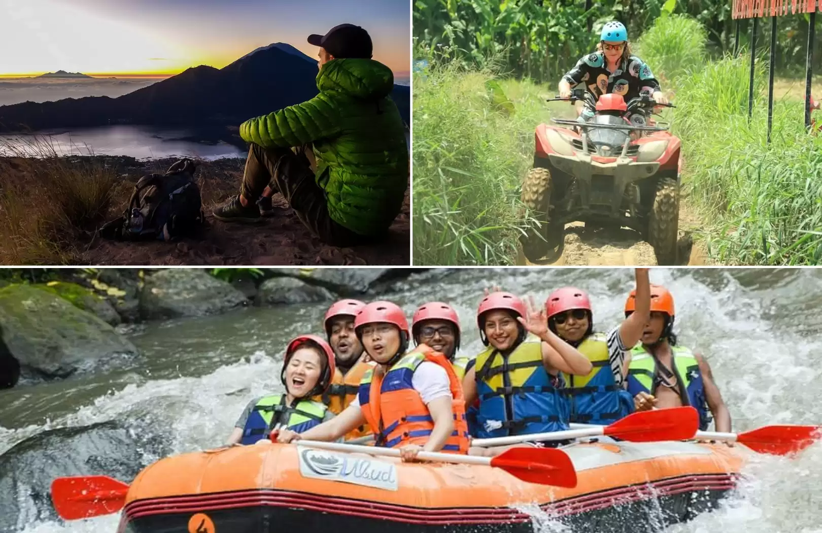 Bali Sunrise Trekking, Ayung River Rafting & Quad Bike Adventure – Full-Day Tour Package